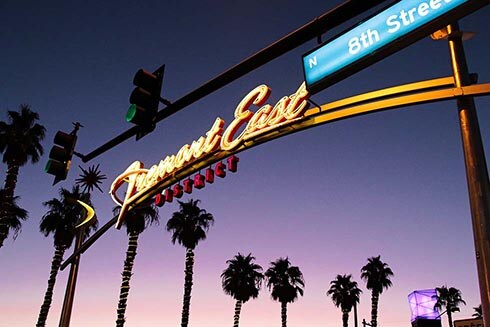 The entrance to the Fremont East District
