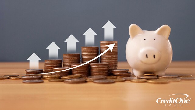 Increasing stacks of coins beside a piggybank indicate maximizing savings with a CD